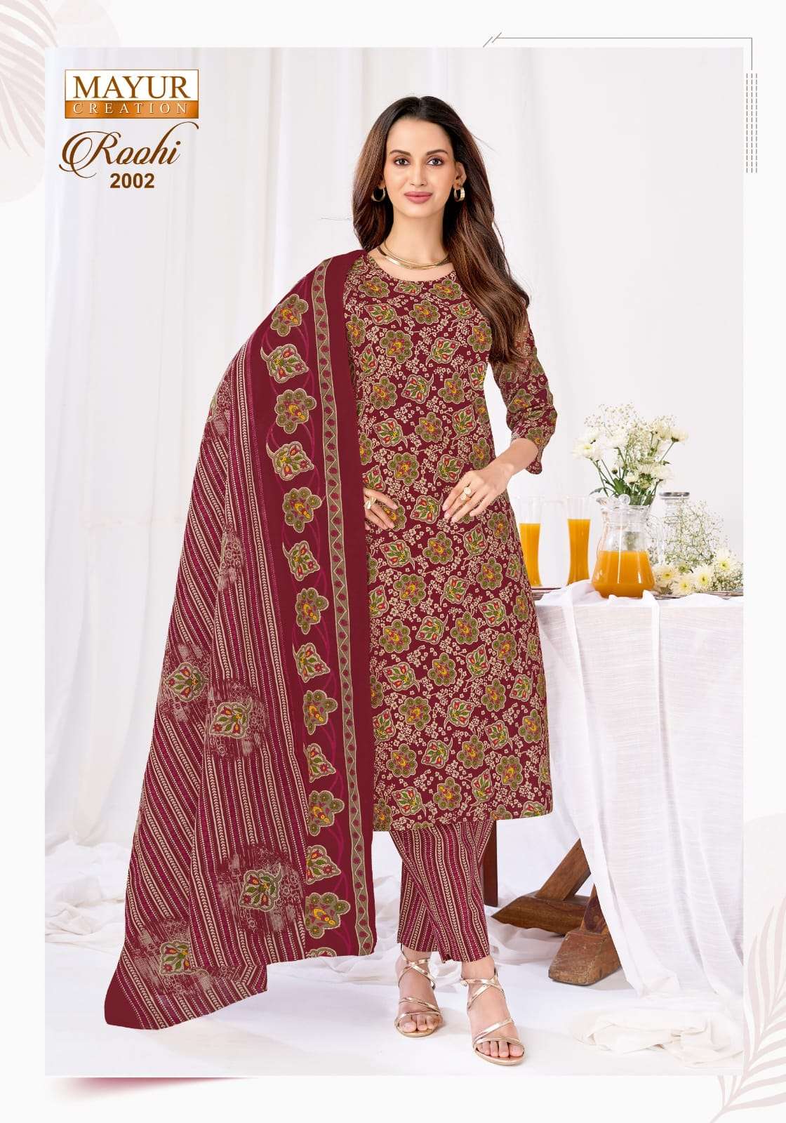 Mayur Roohi Vol 2 Pure Cotton Dress Material - Amrah Wholesale