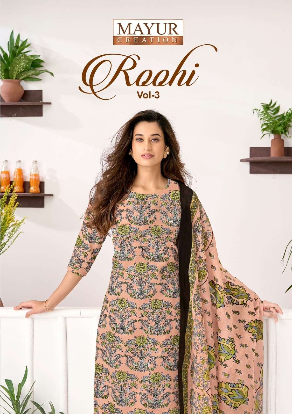 Mayur Roohi Vol 3 Pure Cotton Printed Dress Material