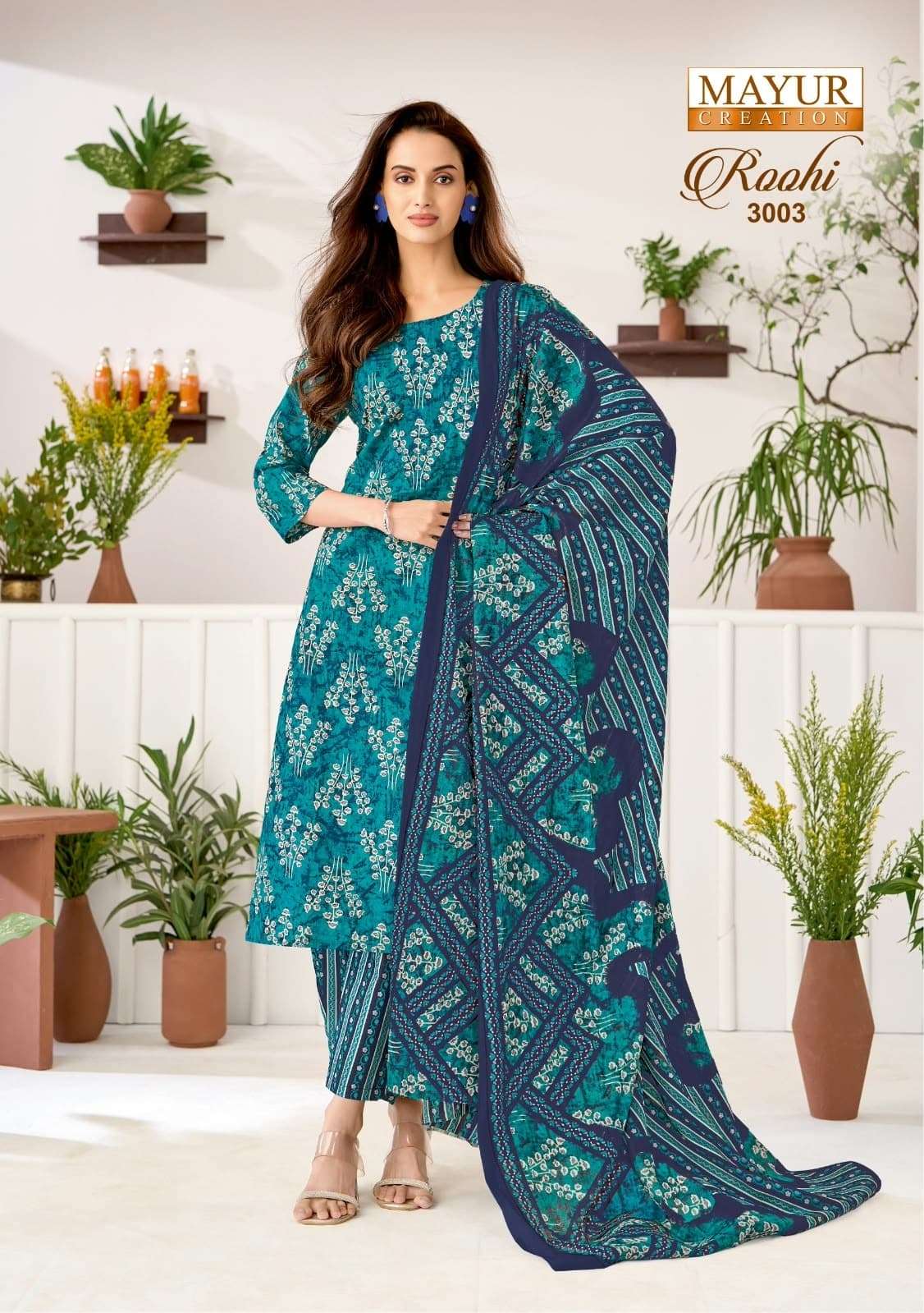 Mayur Roohi Vol 3 Pure Cotton Printed Dress Material