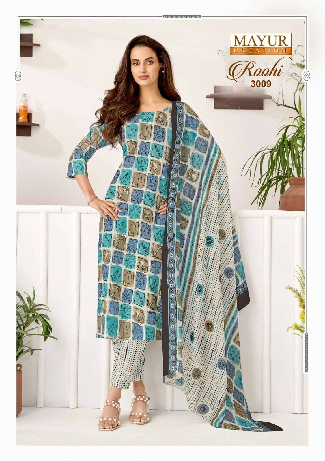 Mayur Roohi Vol 3 Pure Cotton Printed Dress Material