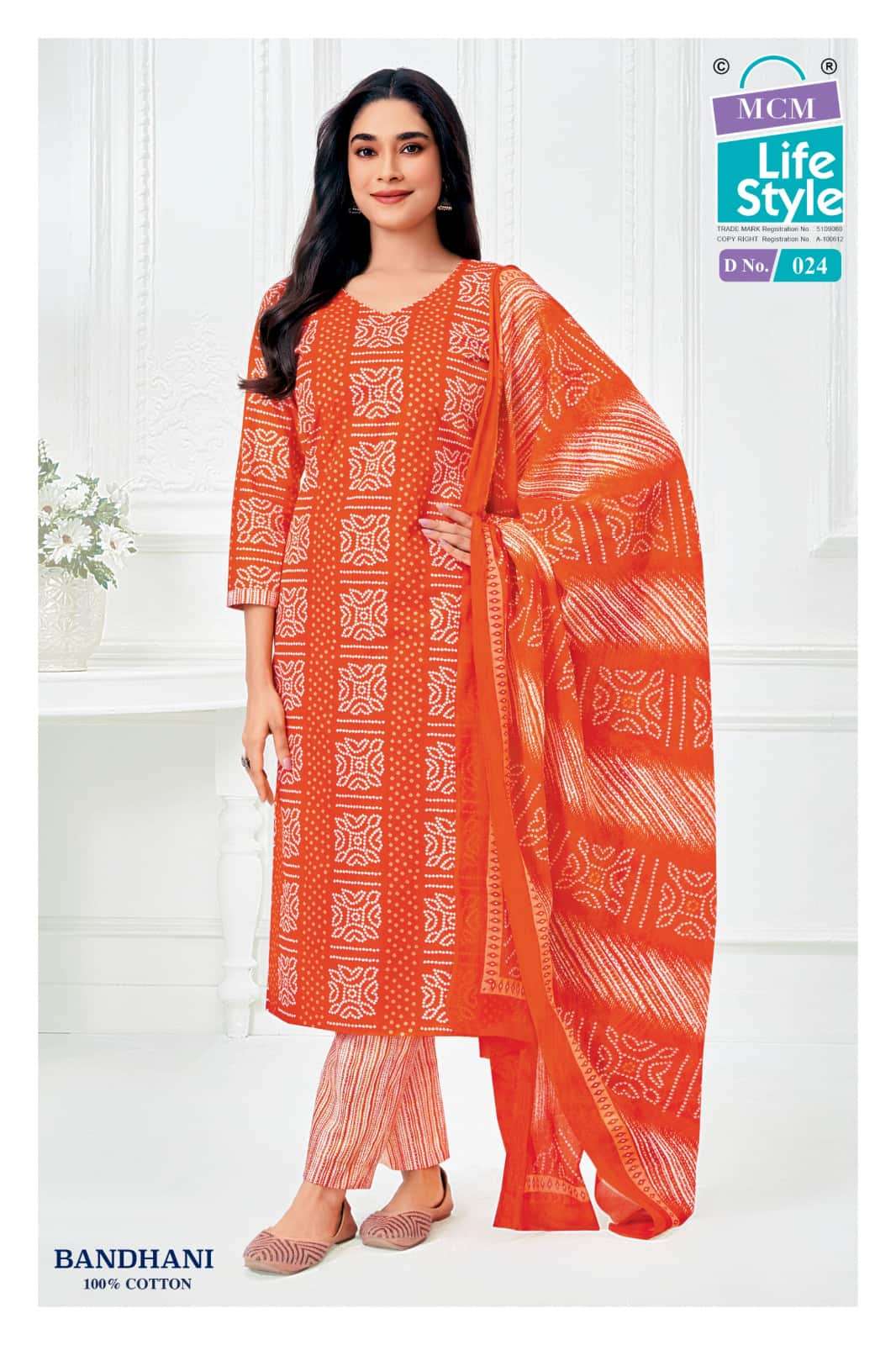 MCM Lifestyle Bandhani Ready-Made Cotton Suit Wholesale