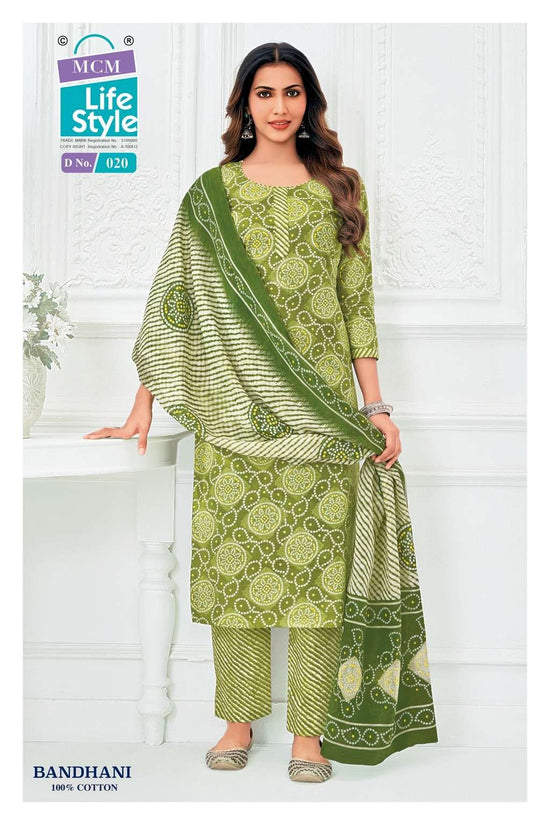 MCM LIFESTYLE Bandhani Vol-1 Cotton Printed Stitched Suit Set