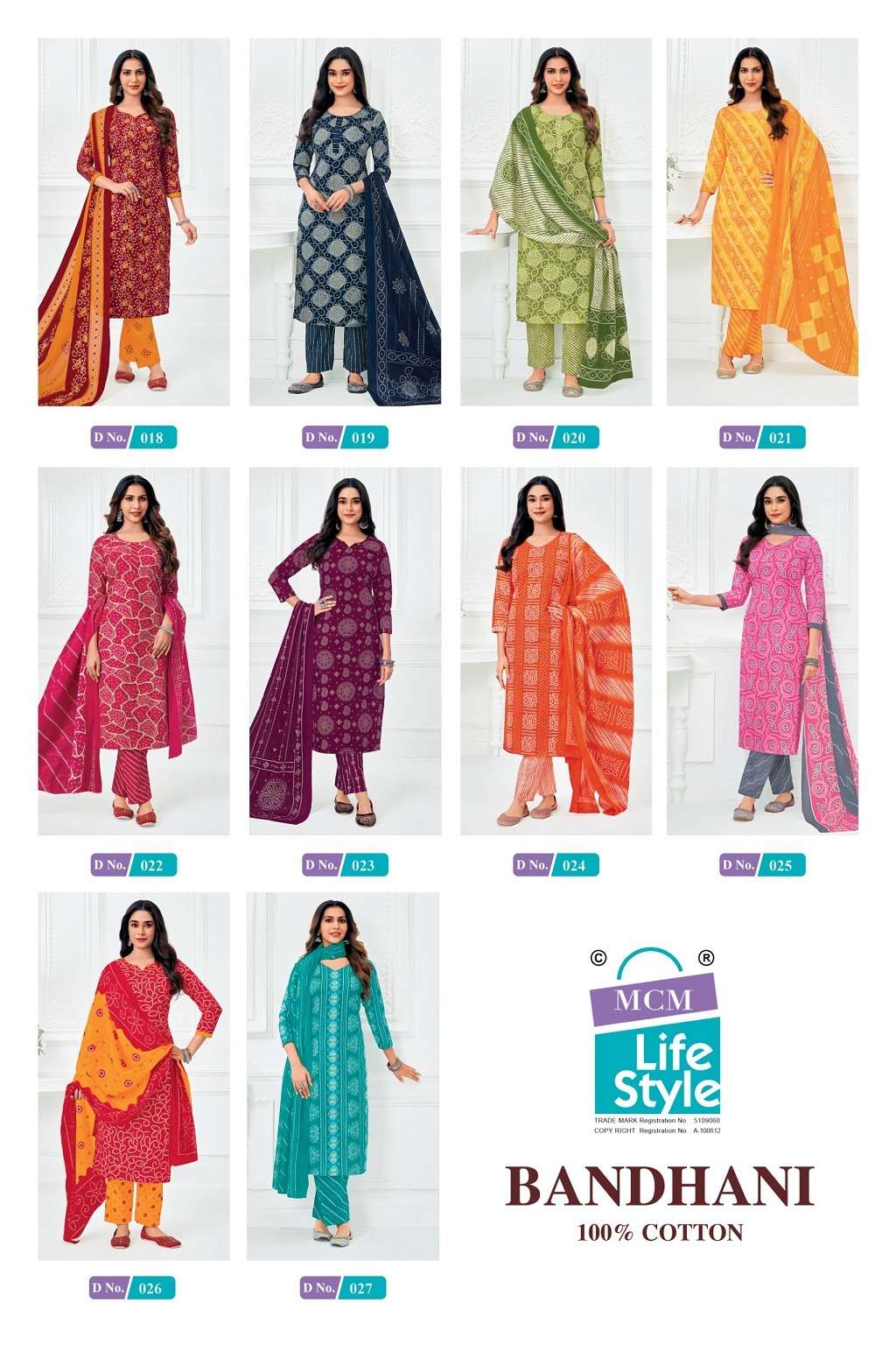 MCM LIFESTYLE Bandhani Vol-1 Cotton Printed Stitched Suit Set