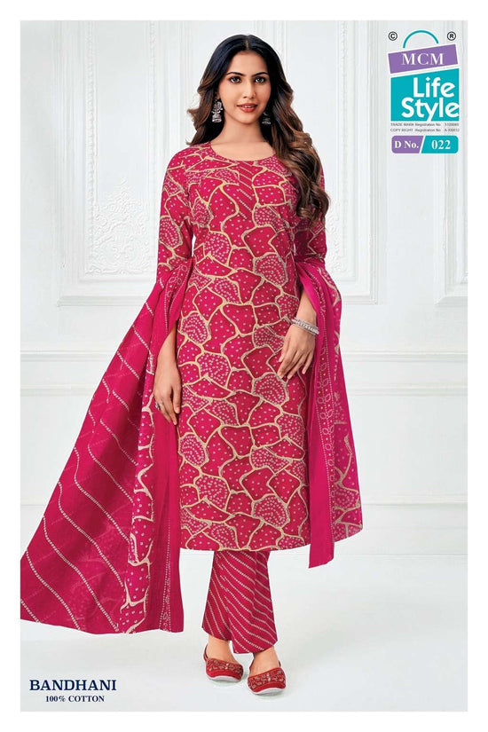 MCM LIFESTYLE Bandhani Vol-1 Cotton Printed Stitched Suit Set
