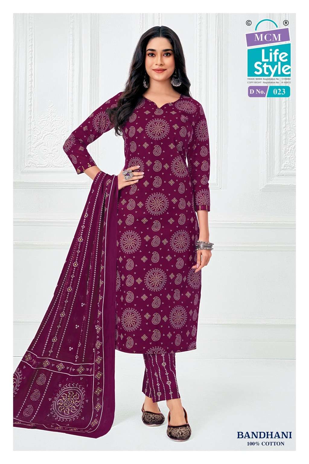 MCM LIFESTYLE Bandhani Vol-1 Cotton Printed Stitched Suit Set