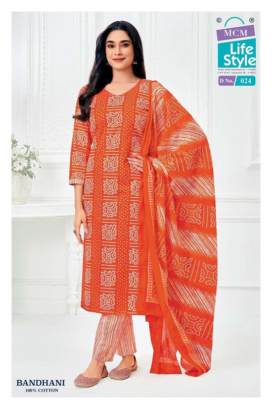 MCM LIFESTYLE Bandhani Vol-1 Cotton Printed Stitched Suit Set