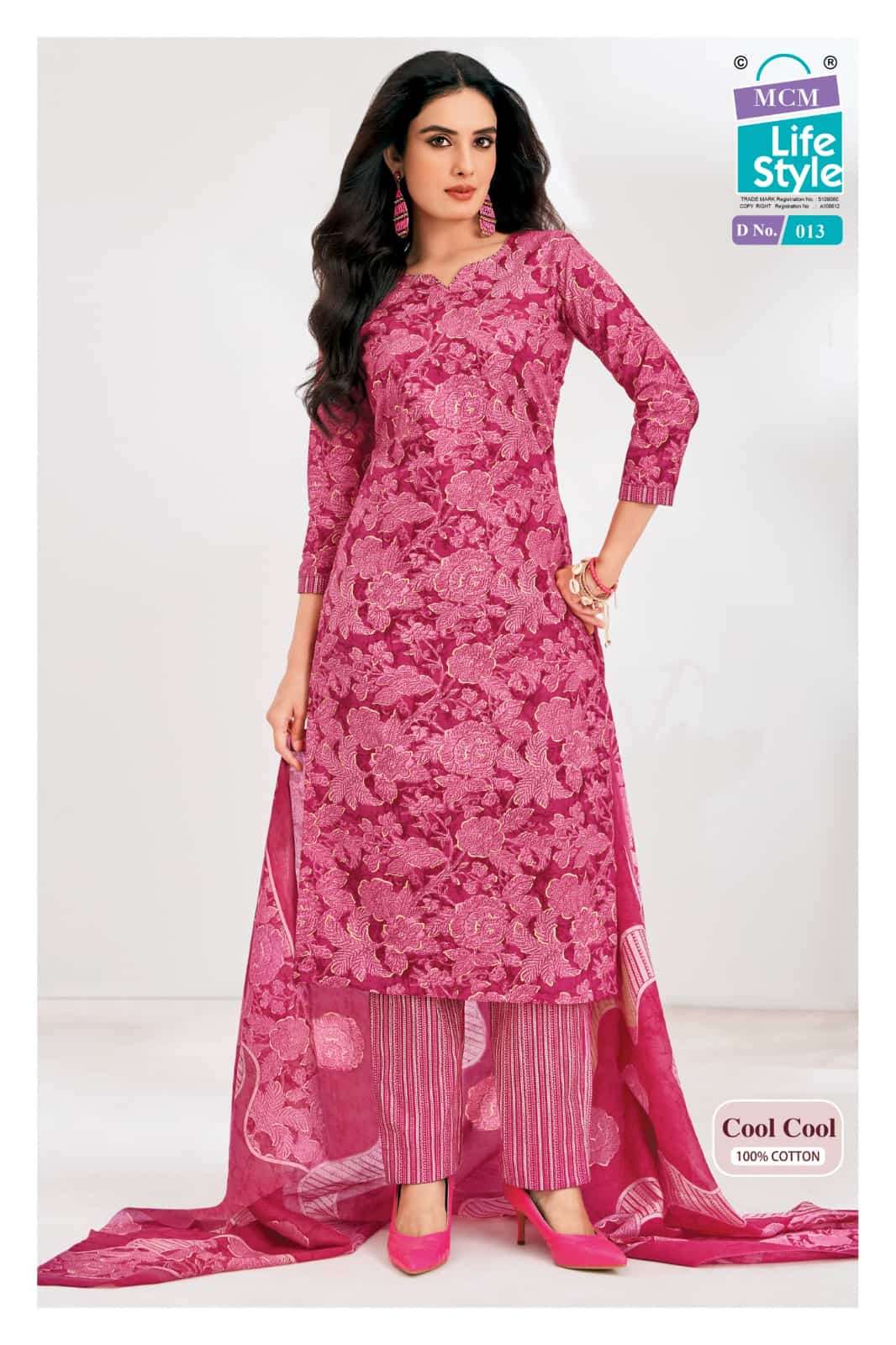 Mcm Lifestyle Cool Cool Cotton Kurti Pant Dupatta Set - Amrah Wholesale