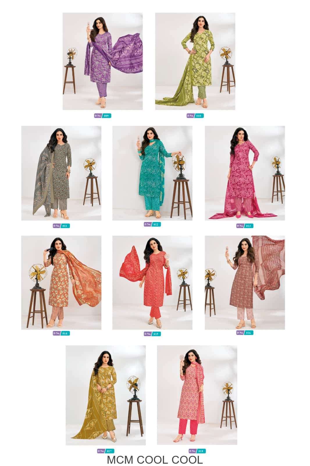 Mcm Lifestyle Cool Cool Cotton Kurti Pant Dupatta Set - Amrah Wholesale