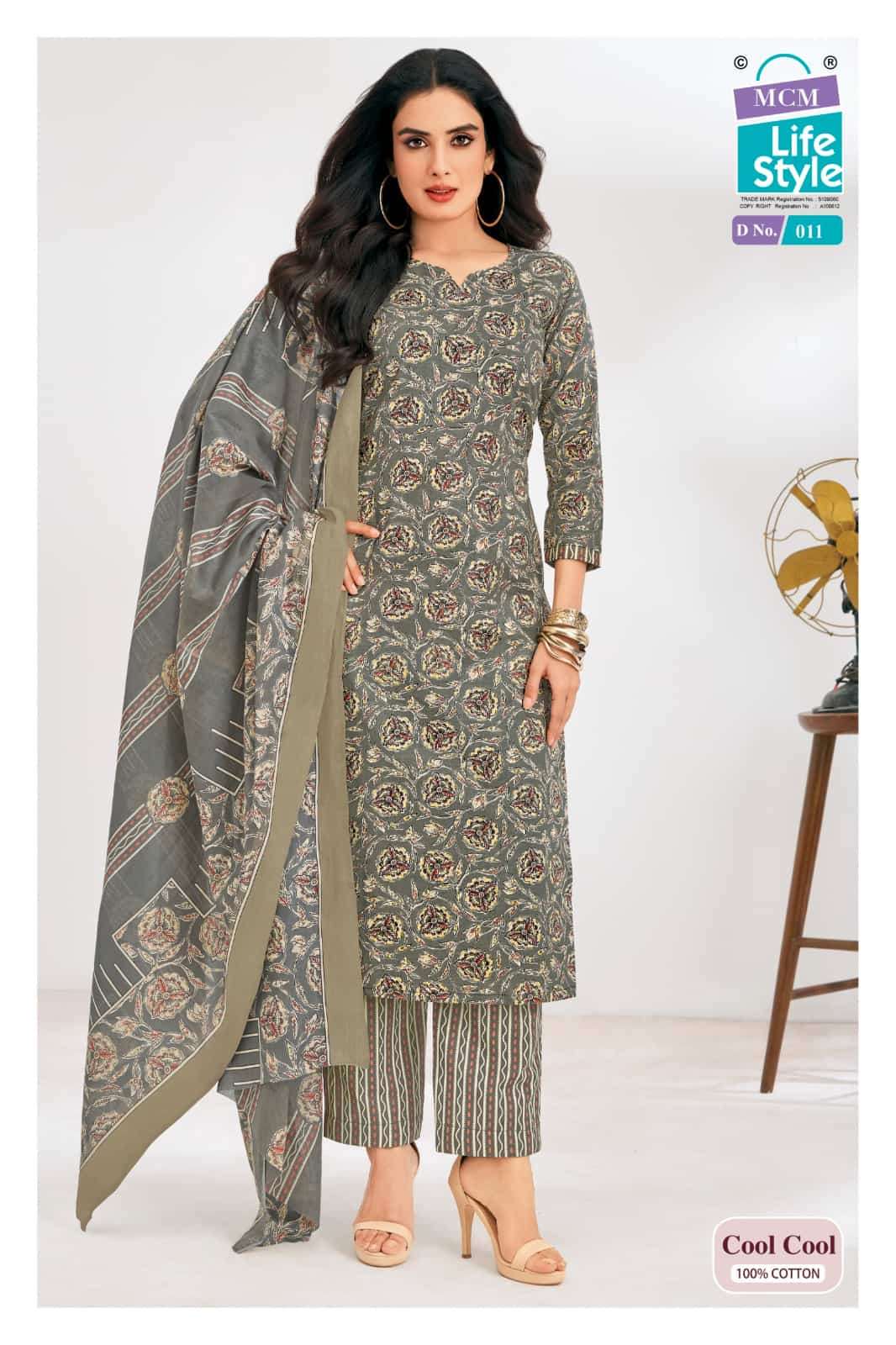 Mcm Lifestyle Cool Cool Cotton Kurti Pant Dupatta Set