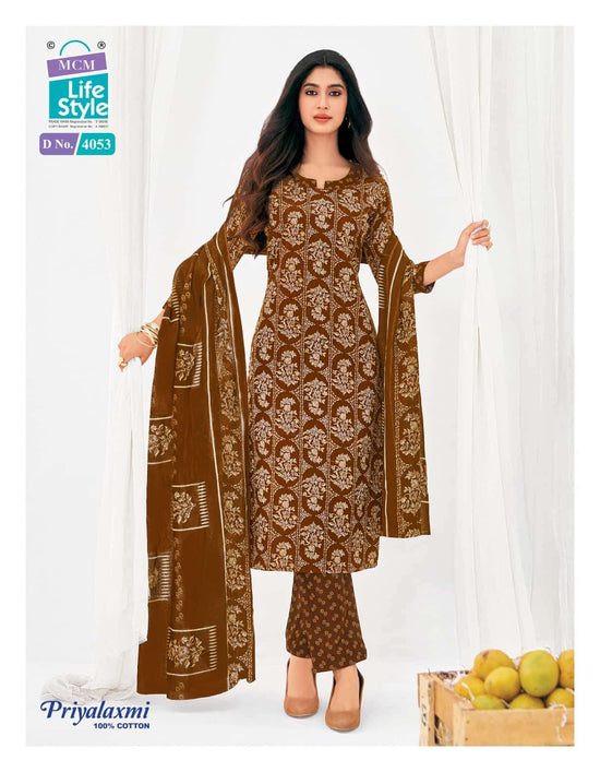 MCM Lifestyle Priyalaxmi Vol 40 Cotton Salwar Suit Set - Amrah Wholesale