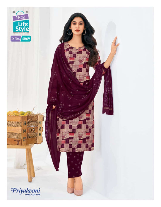 MCM Lifestyle Priyalaxmi Vol 40 Cotton Salwar Suit Set - Amrah Wholesale