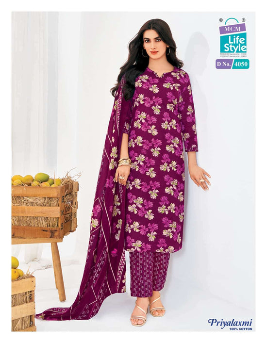 MCM Lifestyle Priyalaxmi Vol 40 Cotton Salwar Suit Set - Amrah Wholesale
