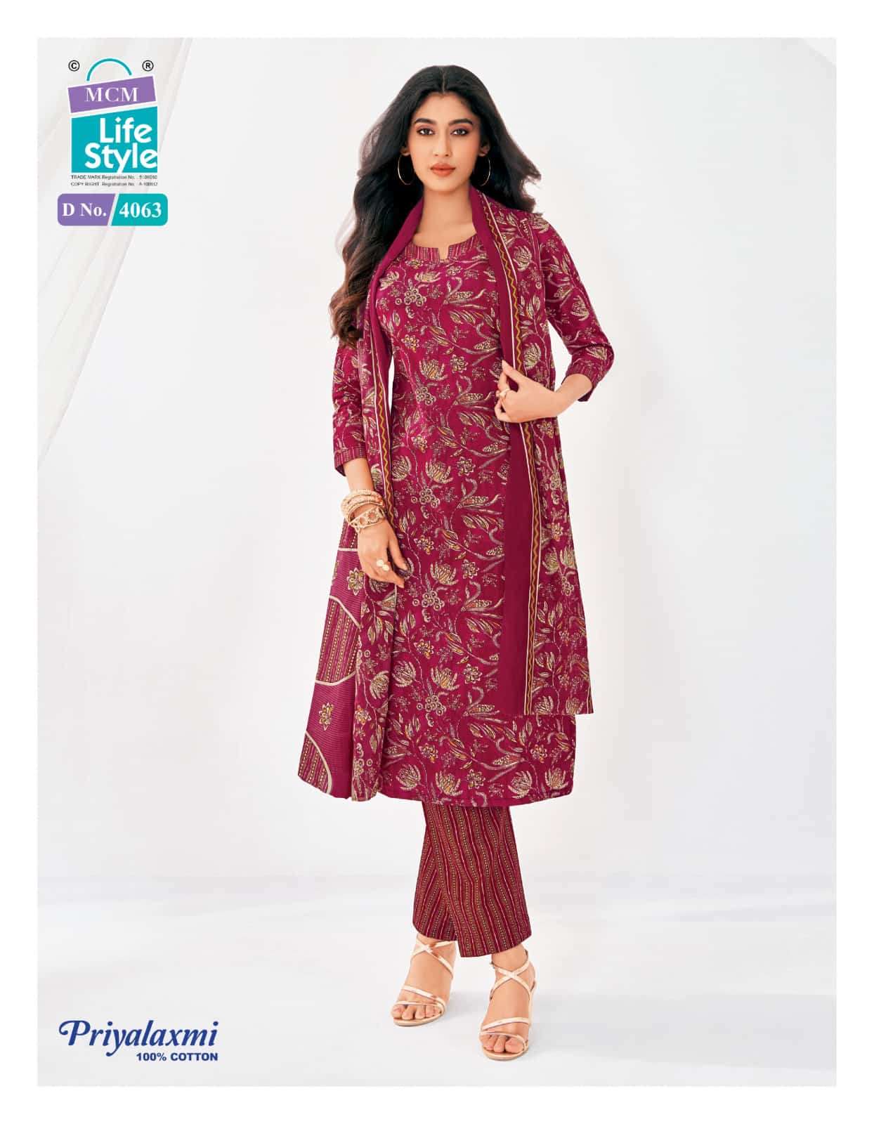 MCM Lifestyle Priyalaxmi Vol 40 Cotton Salwar Suit Set