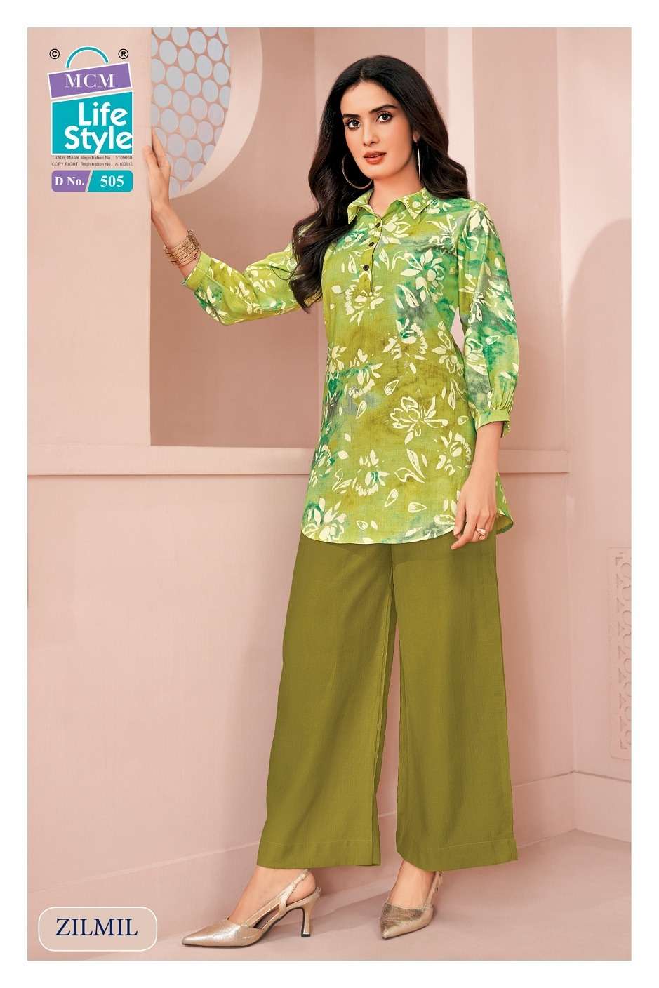 MCM Lifestyle Zilmil Vol 5 Vertican Printed Co-Ord Set
