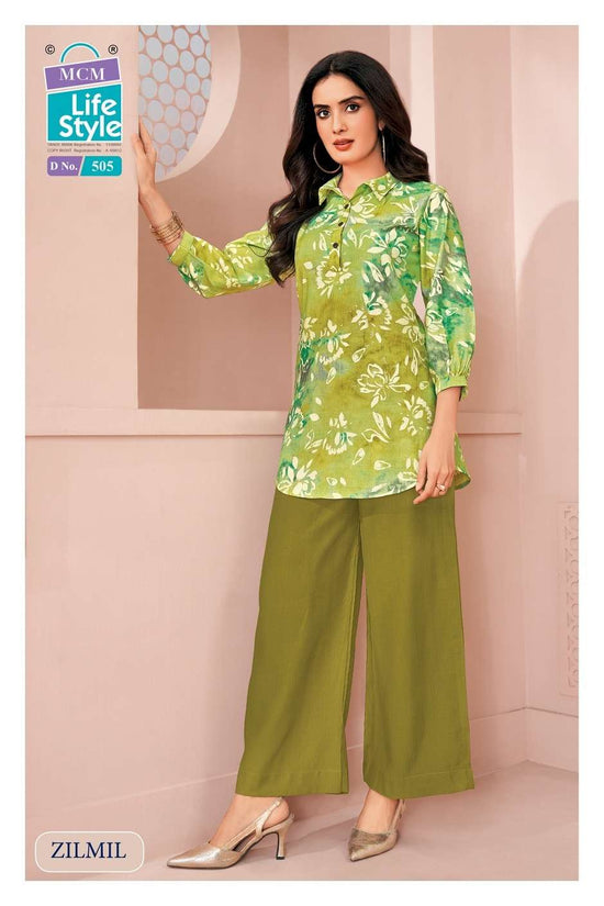 MCM Lifestyle Zilmil Vol 5 Vertican Printed Co-Ord Set
