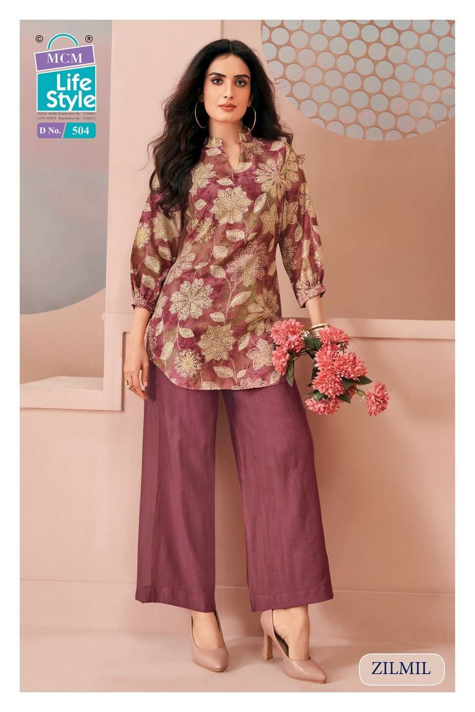 MCM Lifestyle Zilmil Vol 5 Vertican Printed Co-Ord Set