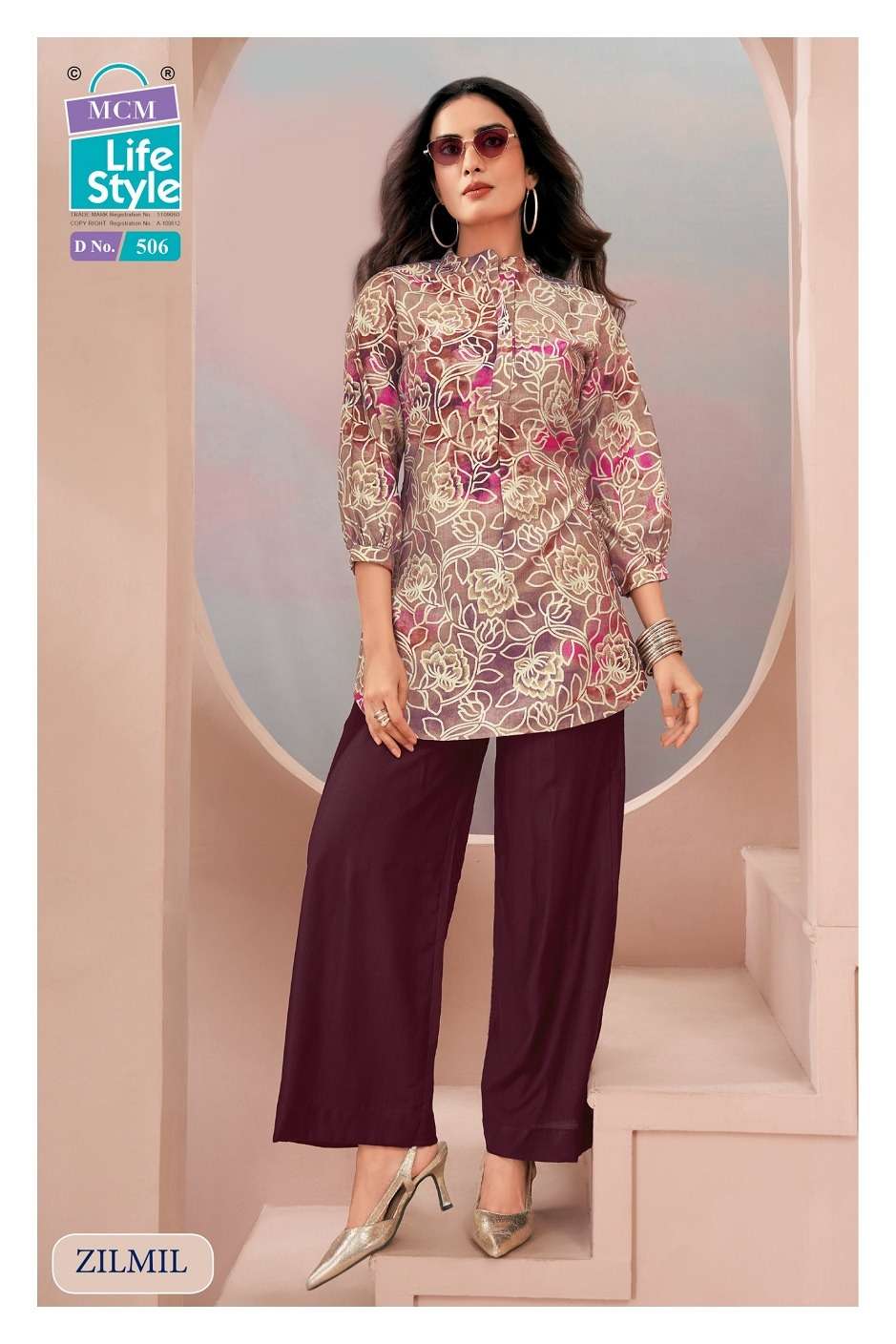 MCM Lifestyle Zilmil Vol 5 Vertican Printed Co-Ord Set - Amrah Wholesale