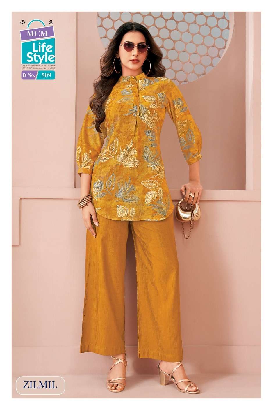 MCM Lifestyle Zilmil Vol 5 Vertican Printed Co-Ord Set - Amrah Wholesale