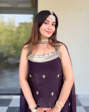 Md Mahi 13 Fandy Embroidered Stitched Salwar Suit Set - Amrah Wholesale