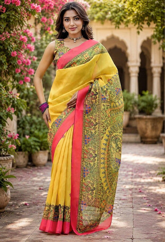 Meera 348 Linen Digital Printed Saree - Amrah Wholesale