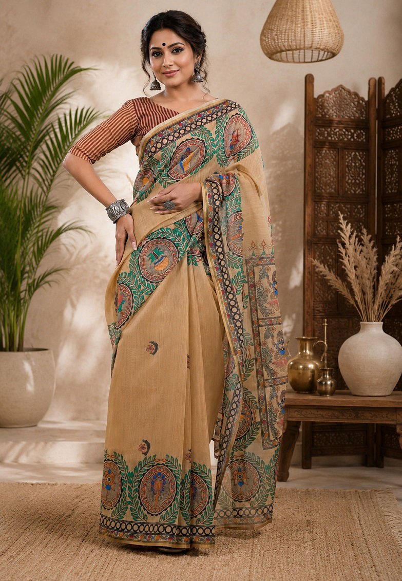 Meera 350 Linen Digital Printed Party Wear Saree Collection - Amrah Wholesale