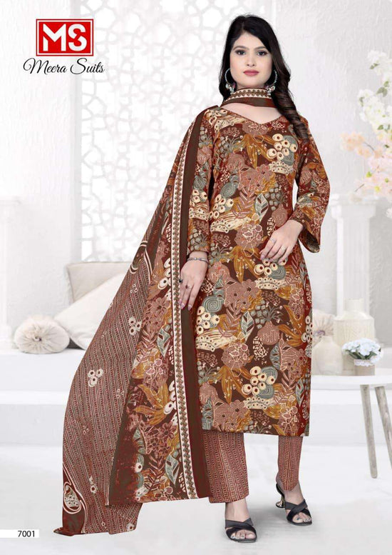 Meera Suits Trendy Cotton Vol 70 Pure Cotton Dress Material - Amrah Wholesale