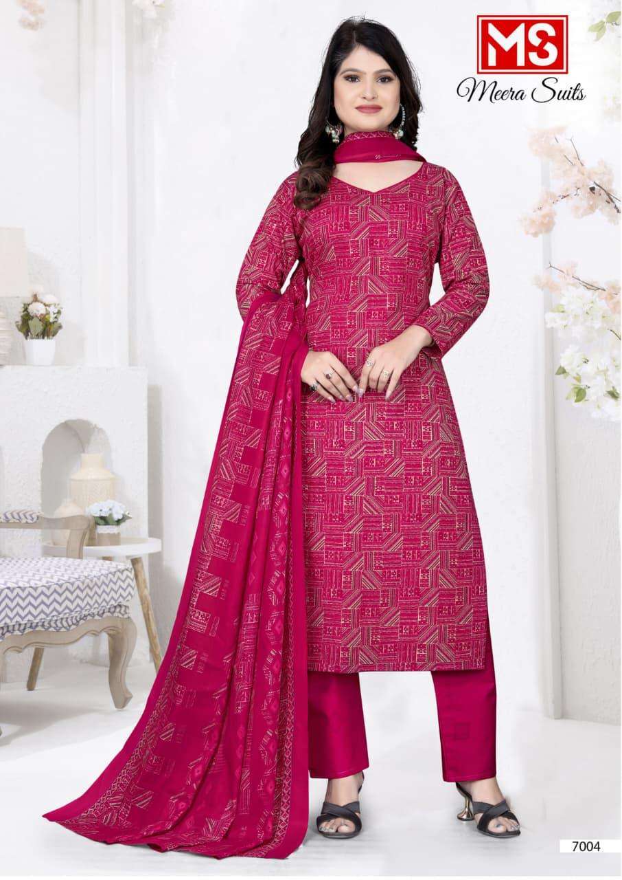 Meera Suits Trendy Cotton Vol 70 Pure Cotton Dress Material - Amrah Wholesale