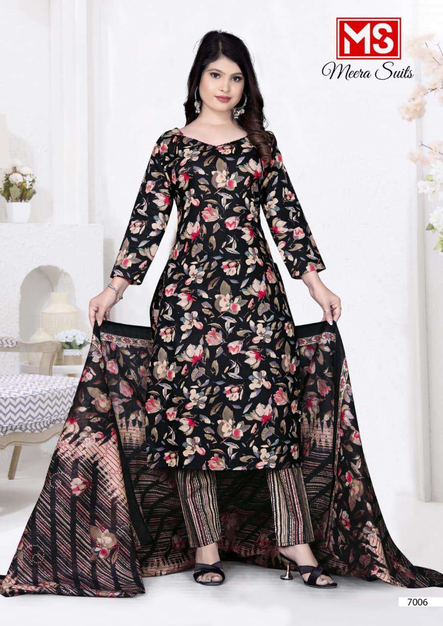 Meera Suits Trendy Cotton Vol 70 Pure Cotton Dress Material - Amrah Wholesale