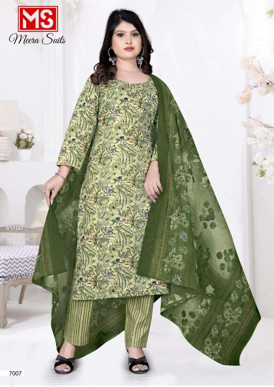 Meera Suits Trendy Cotton Vol 70 Pure Cotton Dress Material - Amrah Wholesale