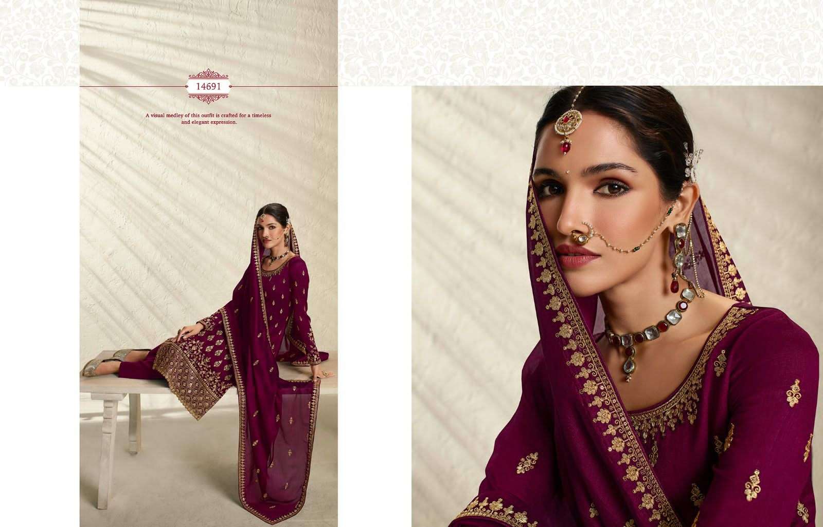Meera Trends Nargis Vol 2 Premium Silk Partywear Suit Set