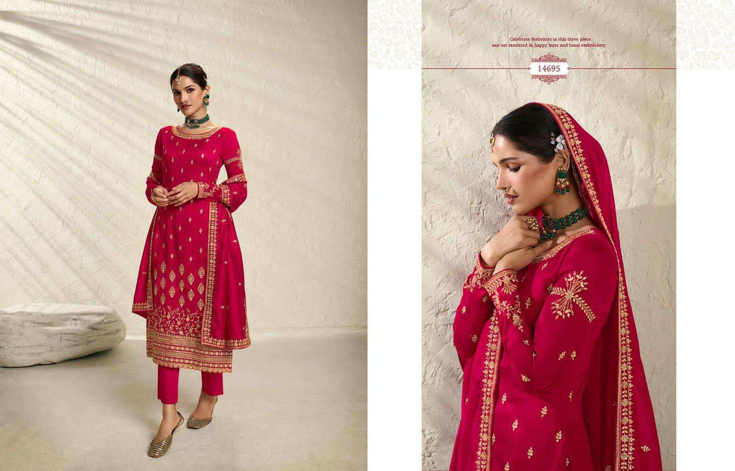 Meera Trends Nargis Vol 2 Premium Silk Partywear Suit Set