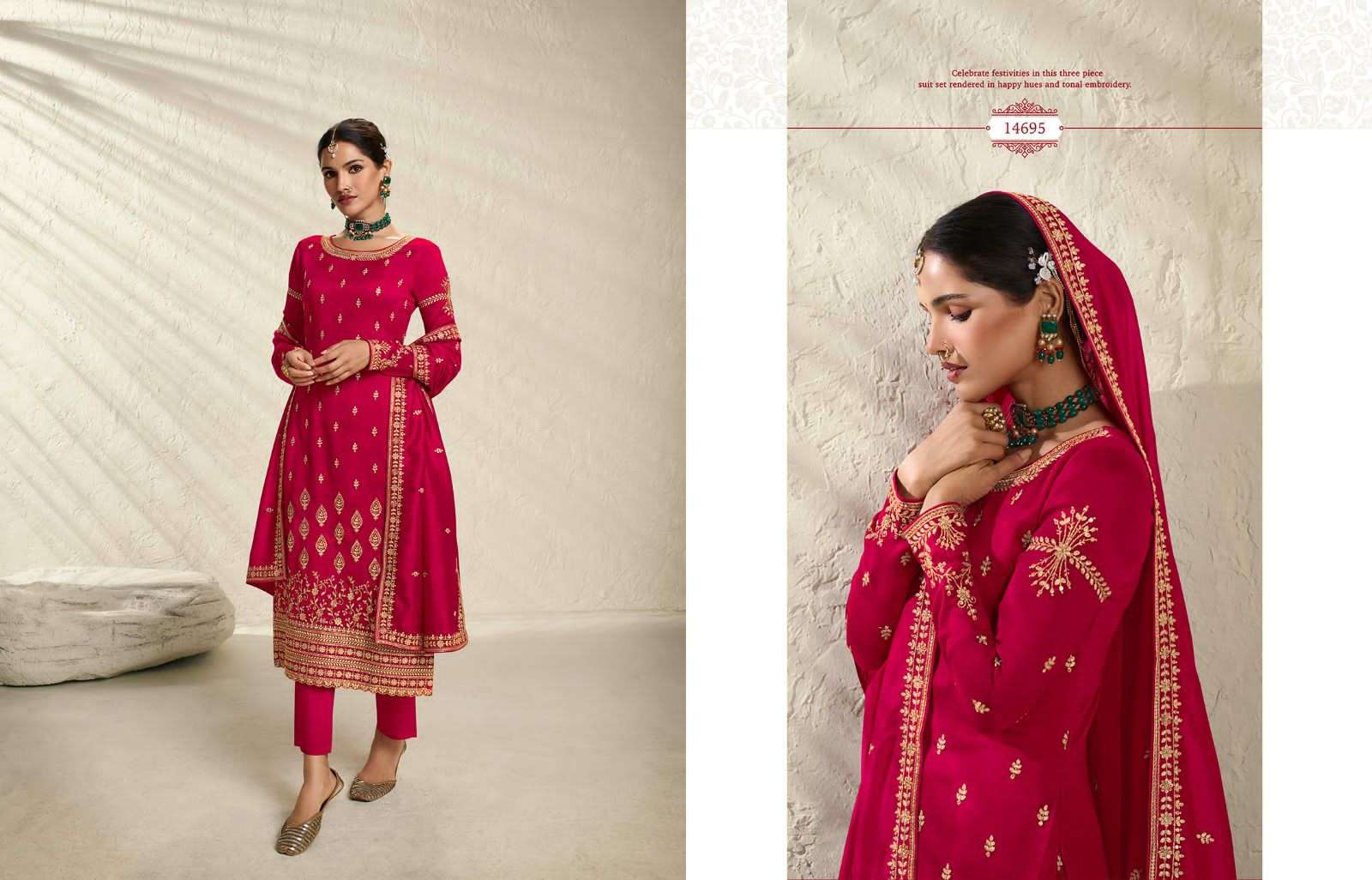 Meera Trends Nargis Vol 2 Premium Silk Partywear Suit Set