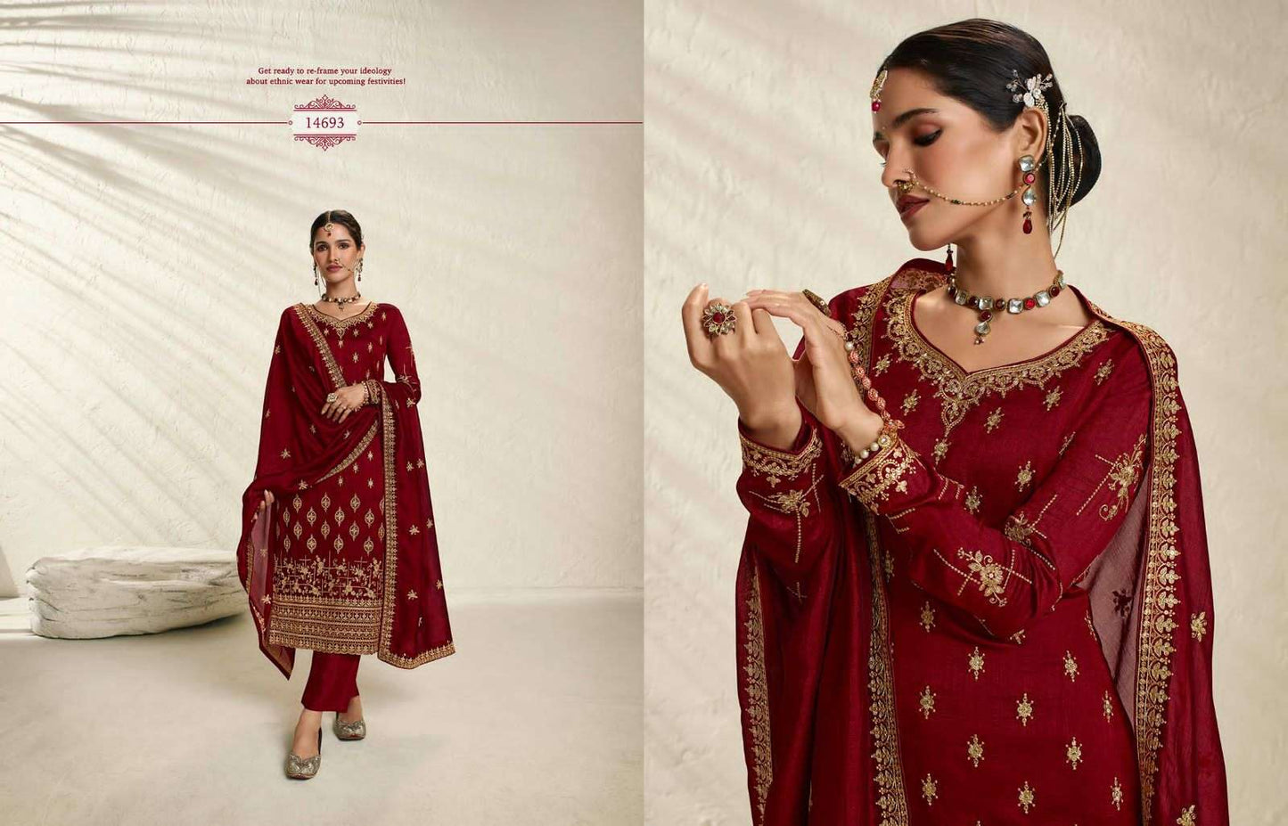 Meera Trends Nargis Vol 2 Premium Silk Partywear Suit Set