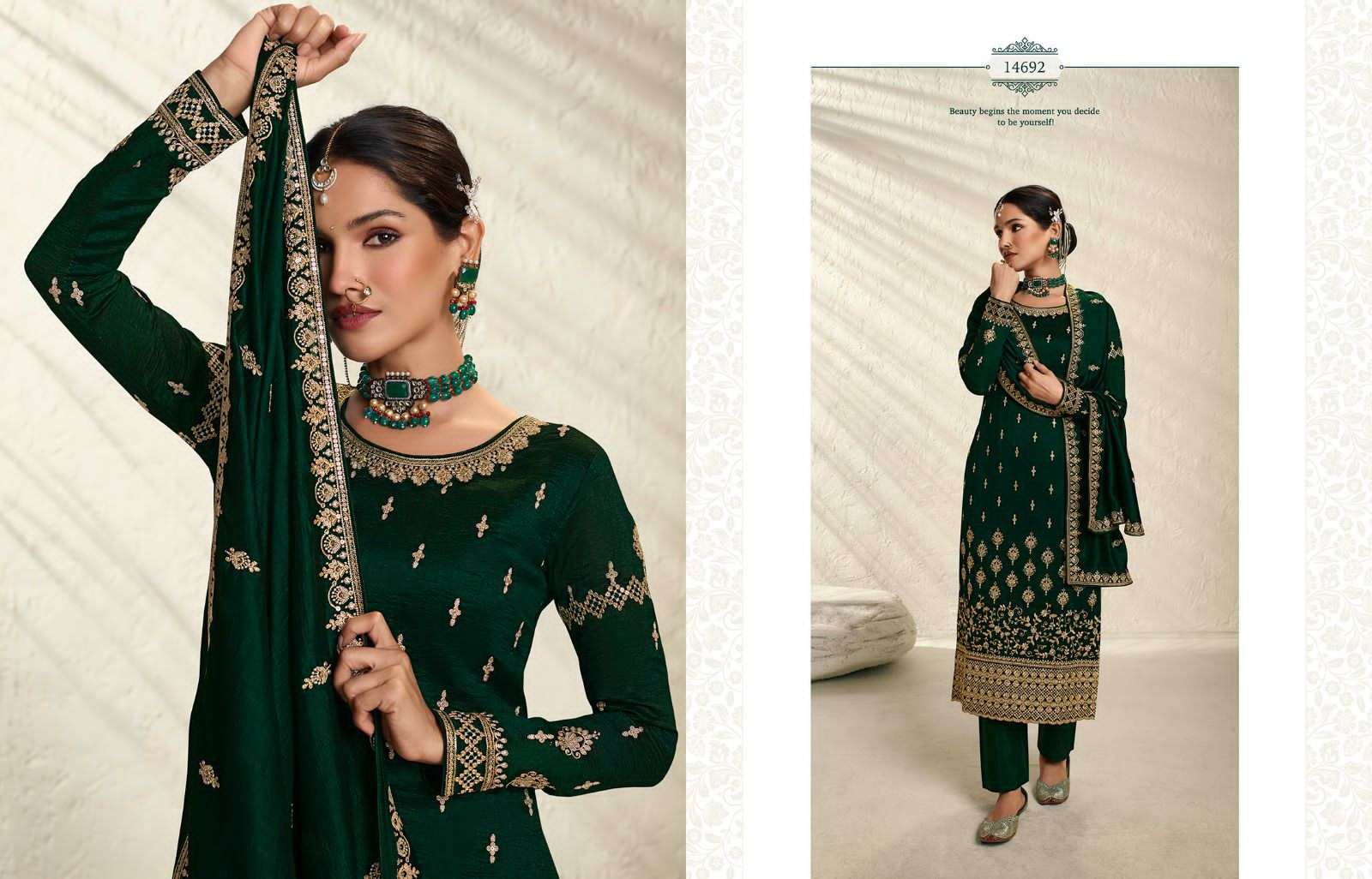 Meera Trends Nargis Vol 2 Premium Silk Partywear Suit Set