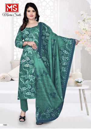 Meera Suits Trendy Cotton Vol 70 Pure Cotton Dress Material