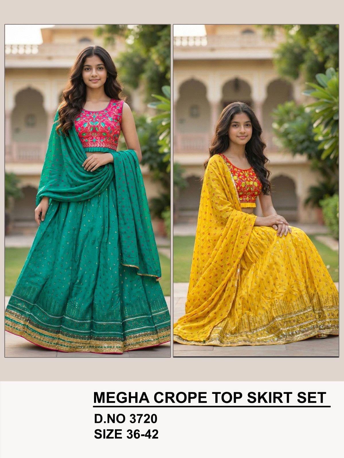 Megha 3720 Lehenga Wholesale Catalogue