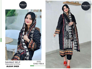 Mehboob Tex 1183 Lawn Printed Semi Stitched Pakistani Suit