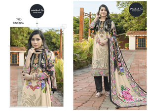 MEHBOOB TEX 1696 Muslin Viscose Embroidered Pakistani Suit