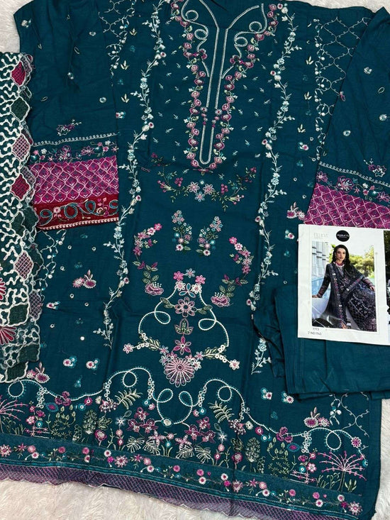 Mahbob Jafri MEHBOOB TEX 1743 OR 1744 Pure Cotton Embroidery Pakistani Dress ...