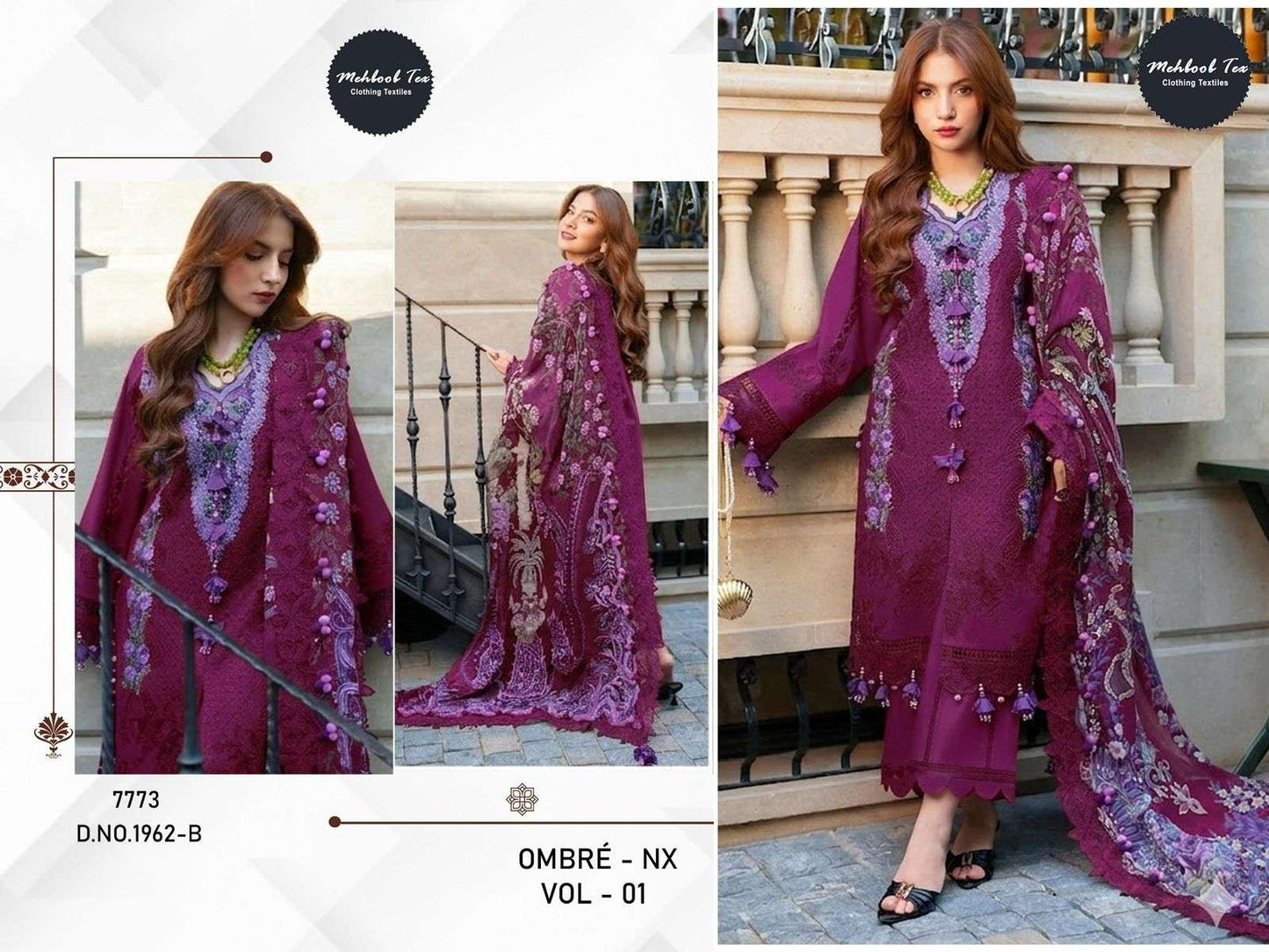 Mehboob Tex 1960 B Series Cotton Pakistani Suit