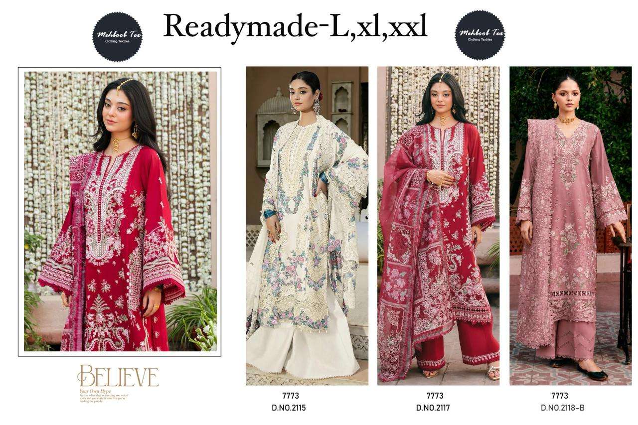 Mehboob Tex 2115 Cambric Cotton Pakistani Suit