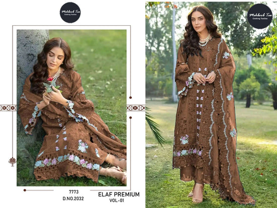 MEHBOOB TEX ELAF VOL - 01 Cambric Cotton Pakistani Suit - Amrah Wholesale