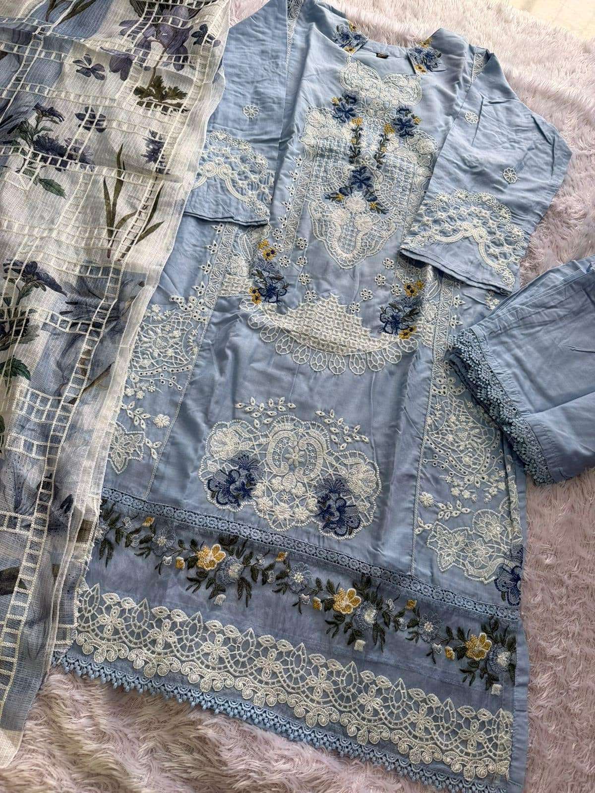 MEHBOOB TEX ELAF VOL - 01 Cambric Cotton Pakistani Suit - Amrah Wholesale