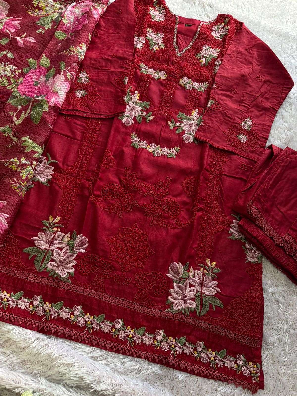 MEHBOOB TEX ELAF VOL - 02 Cambric Cotton Pakistani Suit - Amrah Wholesale