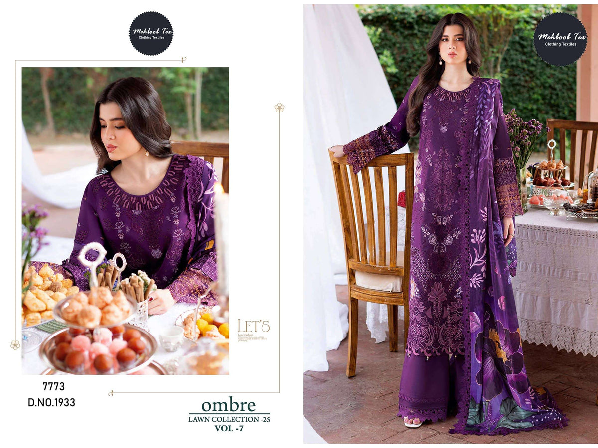 Mehboob Tex Ombre Lawn Vol-07