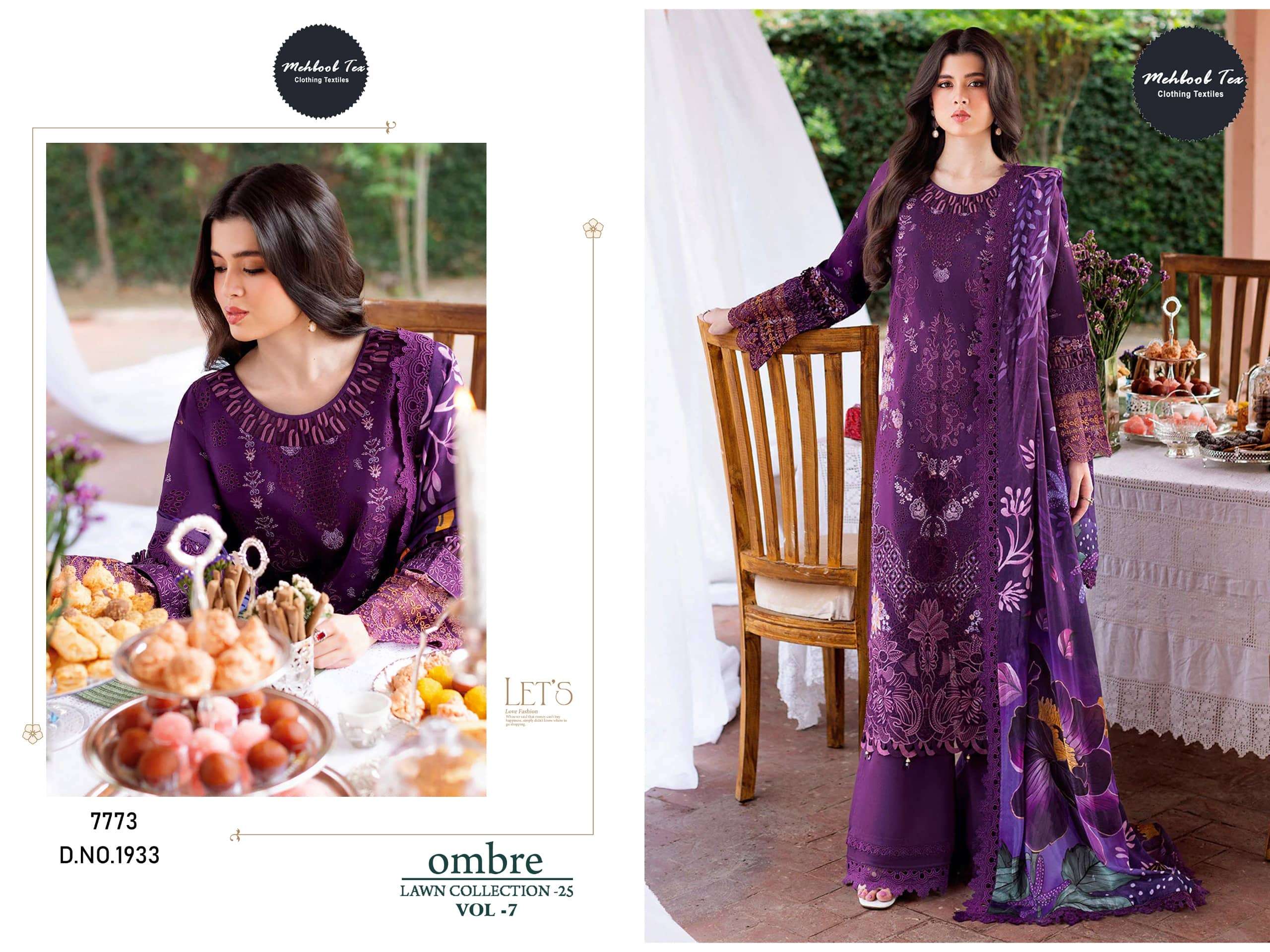 Mehboob Tex Ombre Lawn Vol-07