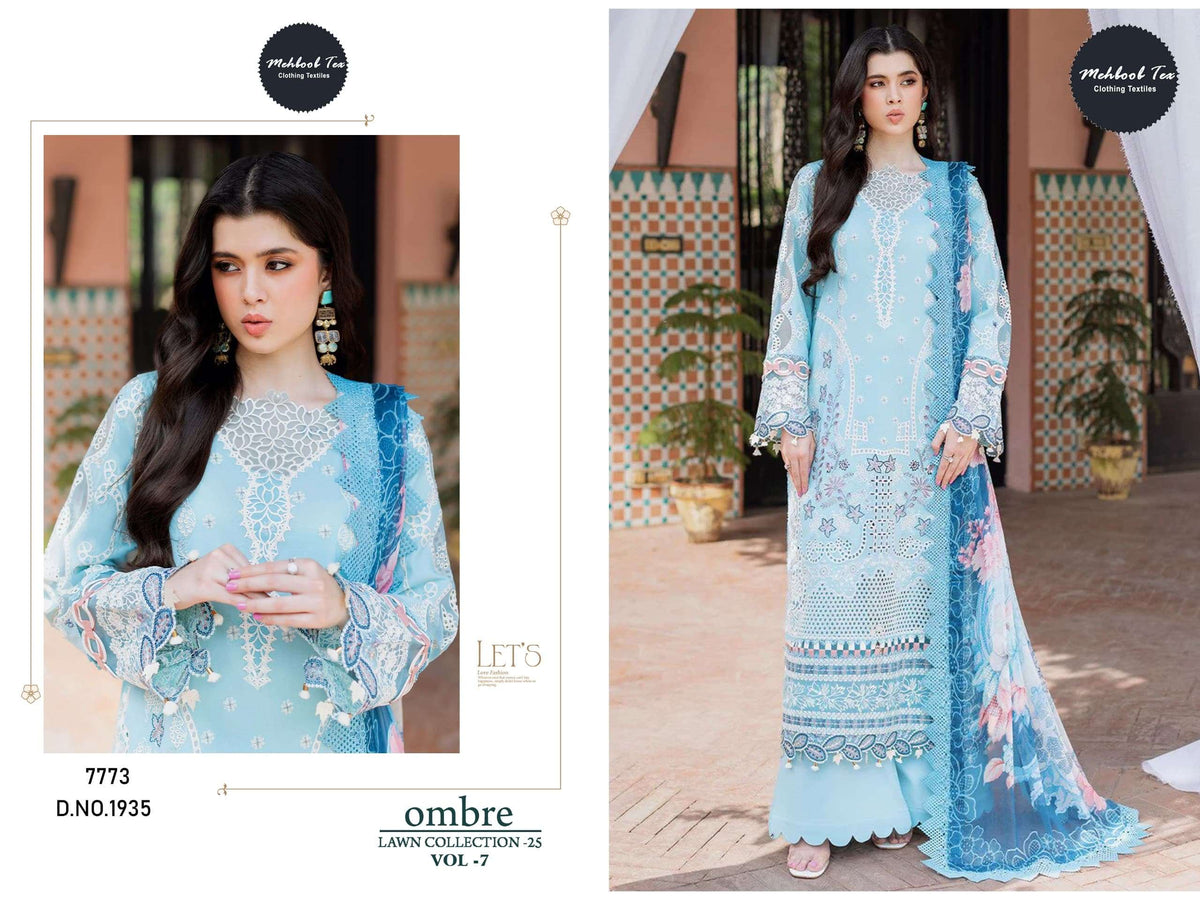 Mehboob Tex Ombre Lawn Vol-07