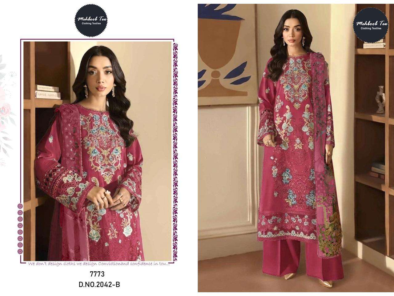 Mehboob Tex Ombre Lawn Vol - 12 Cotton Pakistani Suit - Amrah Wholesale