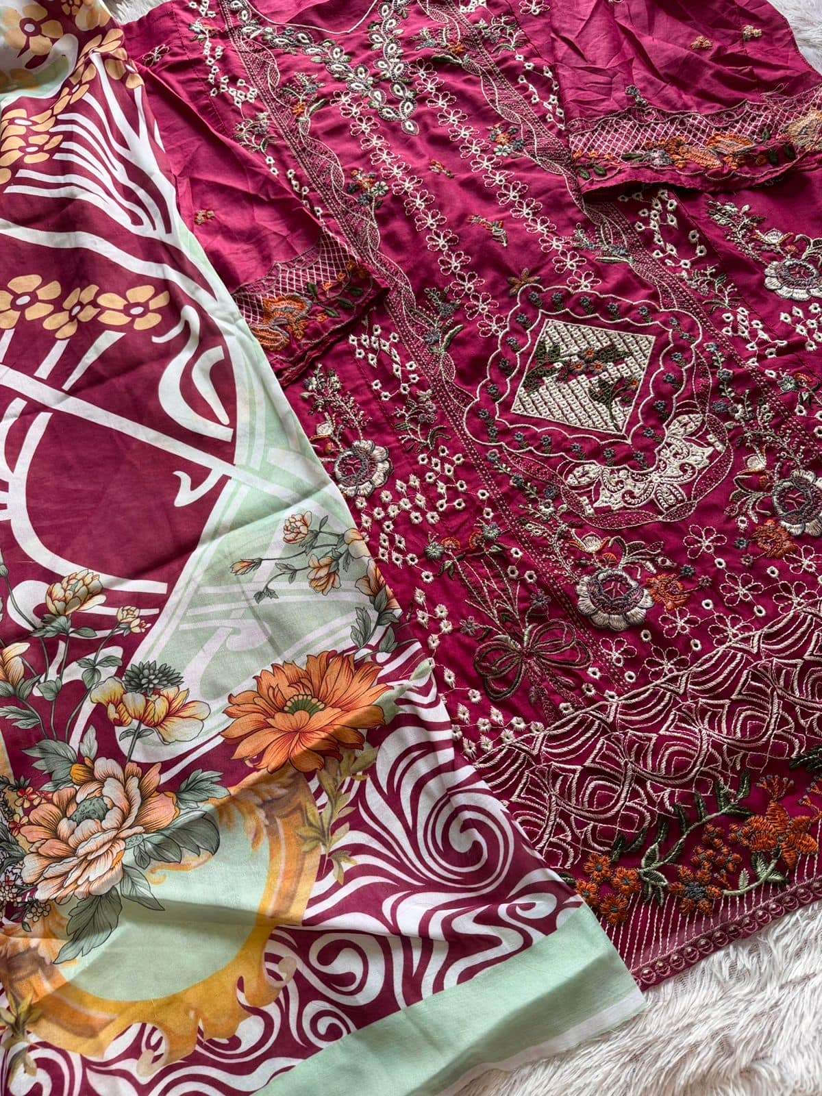 Mehboob Tex Ombre Vol - 13 Cotton Embroidered Pakistani Suit - Amrah Wholesale