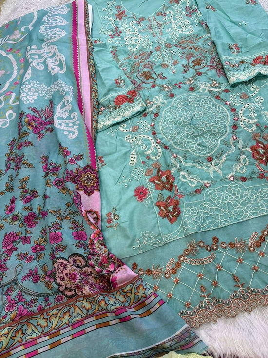Mehboob Tex Ombre Vol - 13 Cotton Embroidered Pakistani Suit - Amrah Wholesale